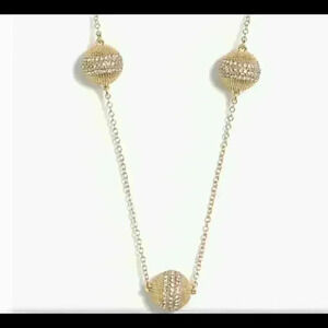 J Crew new Ball Pendant Necklace